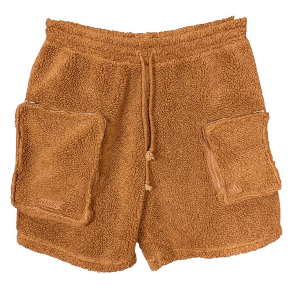 IVY PARK Adidas Teddy Sherpa Fleece Drawstring Utility Shorts XL Streetwear